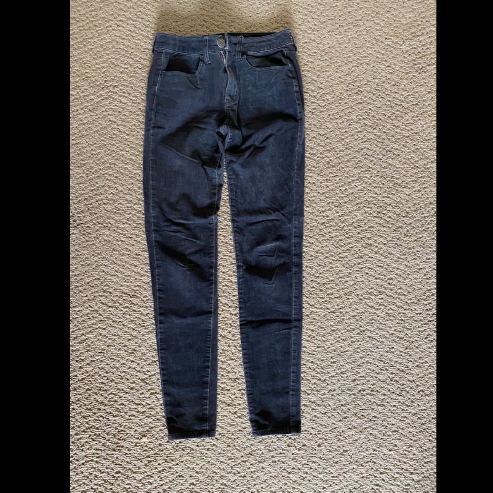 American Eagle black corduroy skinny Jean - size 2 long